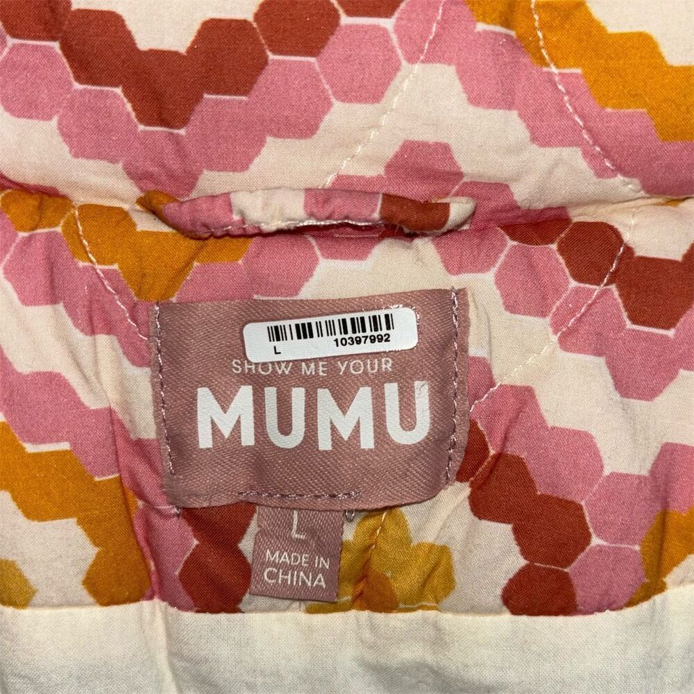 Show Me Your Mumu BOHO Powder Puffed Honeycomb Daisy Bomber Jacket - Picture 13 of 14